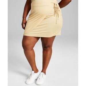Trendy Plus Size Side Tie Skirt